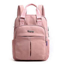 Load image into Gallery viewer, Women Nylon School Backpacks Anti Theft USB Charge Backpack Waterproof Bagpack School Bags For Teenage Girls Travel Bag New