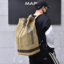 Load image into Gallery viewer, Canvas Backpack Men Large Capacity Laptop Back Pack Men&#39;s Travel Bags Bucket Rucksack Bookbag Sport Bagpack Big Packing Cubes