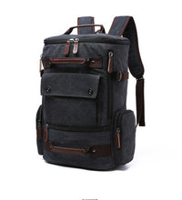 Load image into Gallery viewer, Canvas Backpack Travel Men Male Women Bagpack Laptop Waterproof School Student Bag Notebook Vintage Fashion Man Unisex Bags Pack