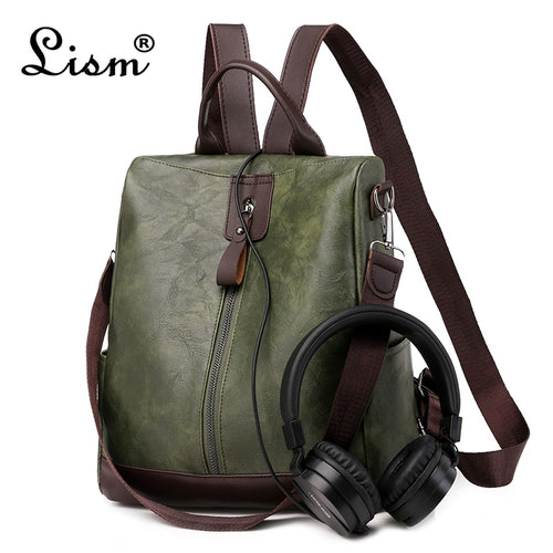 Fashion Women Backpack High Quality Youth Leather Backpacks for Teenage Girls Female School Shoulder Bag Bagpack mochila