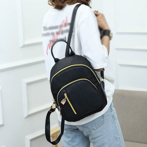 2019 New Women Backpack Pure Color Women Travel Bag Fashion Double Backpacks Female Bagpack Pack Design Casual Backpack #F