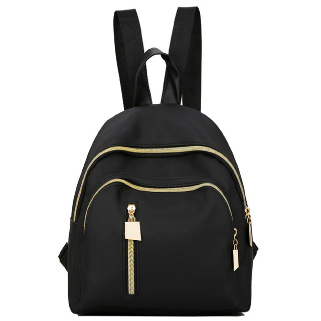2019 New Women Backpack Pure Color Women Travel Bag Fashion Double Backpacks Female Bagpack Pack Design Casual Backpack #F