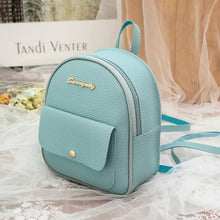 Load image into Gallery viewer, Backpack Women Leather Shoulder Bag for Teenage Girls Kids Multi-Function Small Bagpack Female Ladies School Backpack Bag