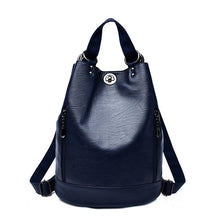 Load image into Gallery viewer, Female Backpacks Solid Women School Backpack Mochilas Women Leather Backpacks High Quality Ladies Bagpack Vintage Sac A Dos