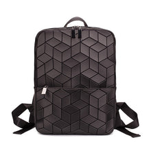 Load image into Gallery viewer, DIOMO 2019 Geometric Rhombic Backpack Women Fashion Luxury Bagpack Silver Female Bag Travel Laptop Bookbag Girls