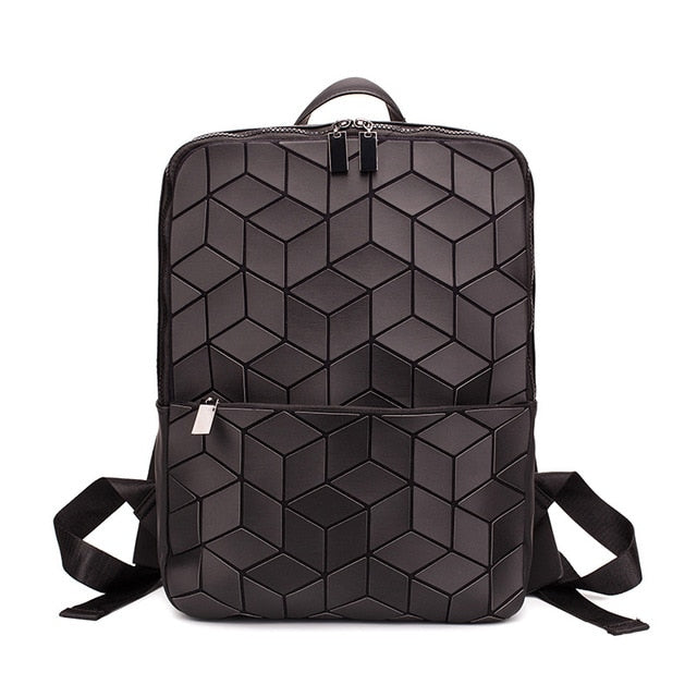 DIOMO 2019 Geometric Rhombic Backpack Women Fashion Luxury Bagpack Silver Female Bag Travel Laptop Bookbag Girls